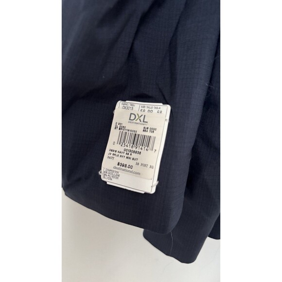 58R Jack Victor Reflex Stretch Blazer Blue Wool Blend 2 Button Sport Coat - Picture 5 of 8